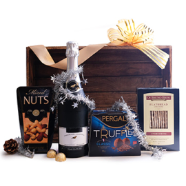 Sweet and Savory Snacks and Sparkling Juice