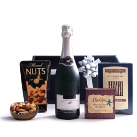 Sparkling Juice and Gourmet Snacks