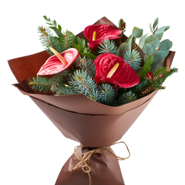 Crimson Frost Bouquet