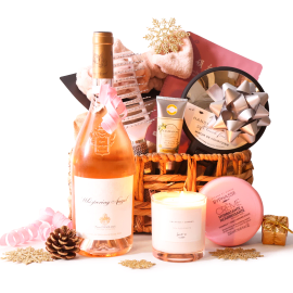 Rose Wine and Spa Luxuries Gift Set