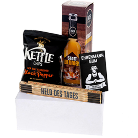 The Hero Gift Snacks and Beer