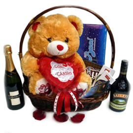 Be My Valentine Romantic Gift Basket