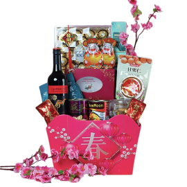Lunar New Year Wine Basket