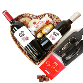 Wine and Romance Gift Basket