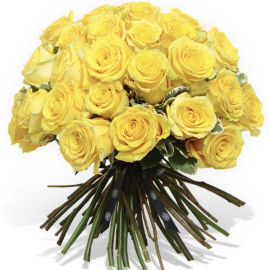 The Golden Sunrise Yellow Roses Bouquet