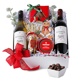 Holiday Cheer Wine and Treats