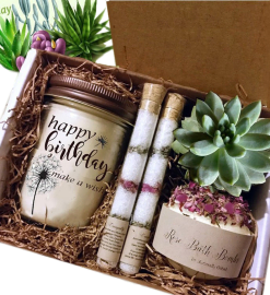 Succulent Spa Birthday Surprise