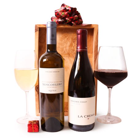 Exquisito conjunto de regalo de dúo de vino