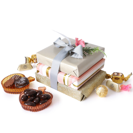 Torre de regalos de aventura de chocolate