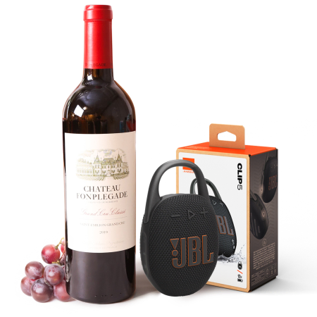 JBL Clip and Red Wine Gift Set