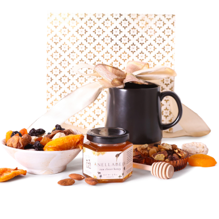 Cesta de regalo para la hora del refrigerio de la mañana