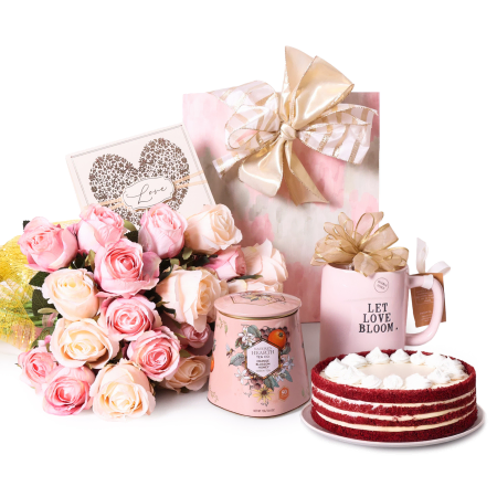 Velvet Cake and Tea Set