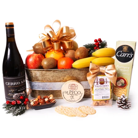Vineyard Orchard Abundance Gift Basket
