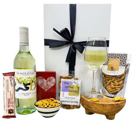 Caja de regalo de vino blanco