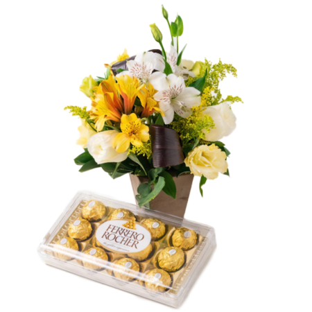 Flores de campo y chocolates