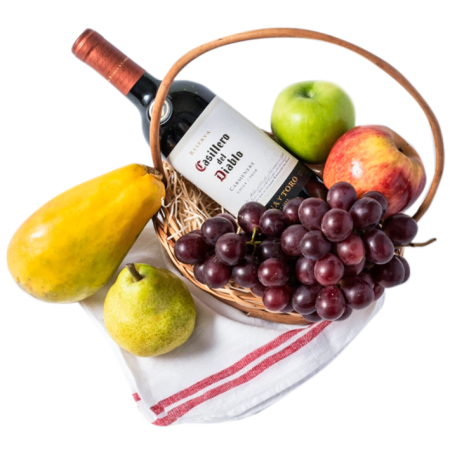 Dúo de frutas y vinos