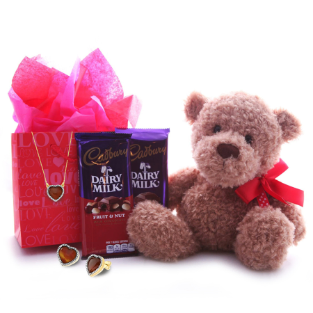 Conjunto de regalo de joyas y obsequios románticos