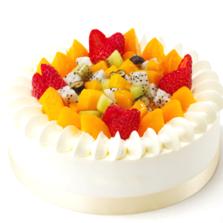 Pastel de frutas de nivel superior