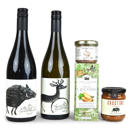 Set de regalo gourmet para amantes del vino