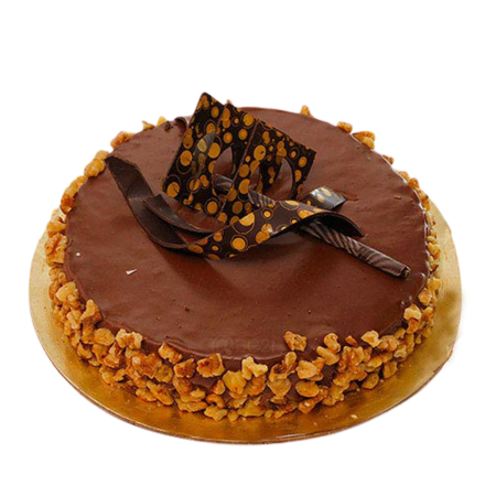 Pastel de chocolate con nueces