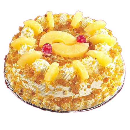Pastel de caramelo tropical