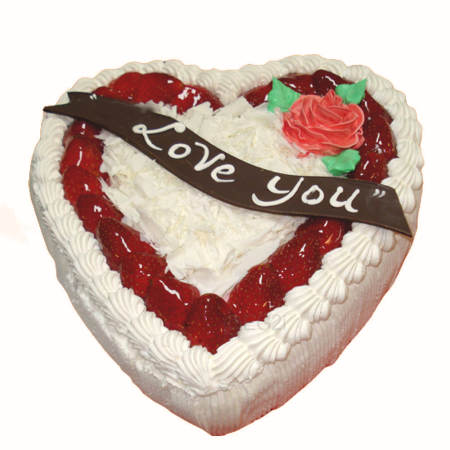 Corazón de Chocolate Blanco con Vainilla