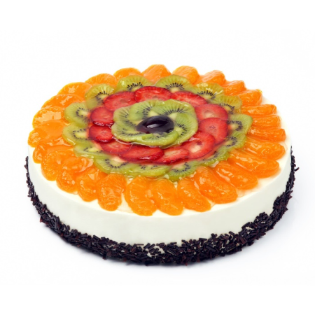 Pastel de frutas más cremoso