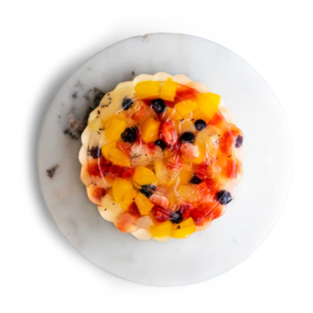 Pastel de luna de gelatina de frutas