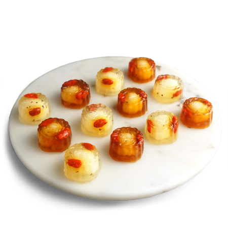 Pasteles de luna de gelatina de osmanthus