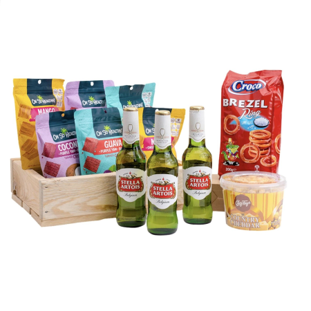 La caja de bocadillos de agradecimiento