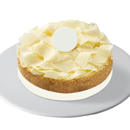 Pastel de chocolate blanco