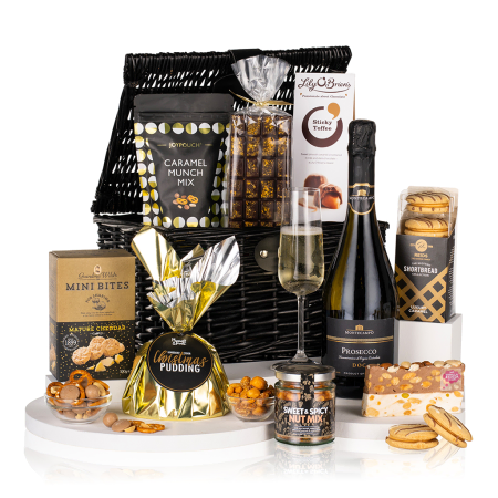 Cesta de mimbre para vino y aperitivos