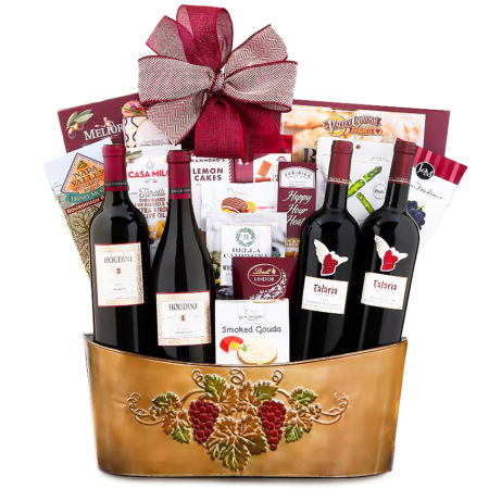 Una canasta de vino de gran escape