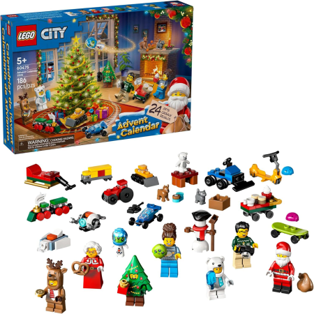 Calendario de adviento navideño de LEGO City