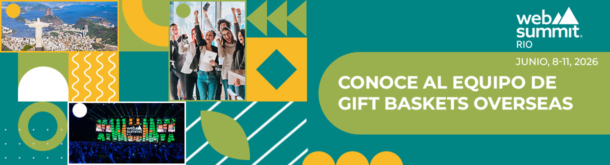 ¡Conoce al equipo de Gift Baskets Overseas en Web Summit Rio 2026!